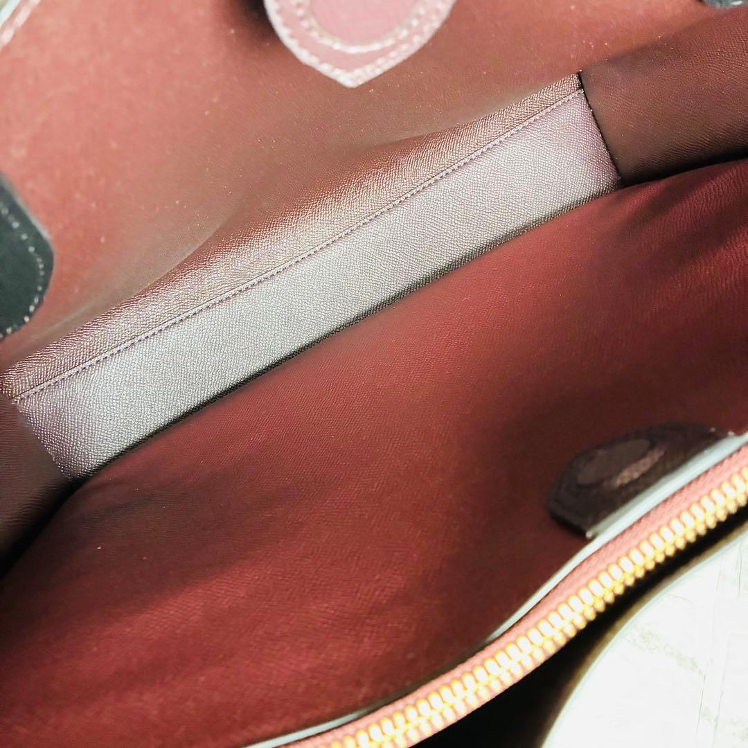 ★【極美品】コーチ 0689 ウィロウ トートバッグ レザー 黒 A4可 手提げ