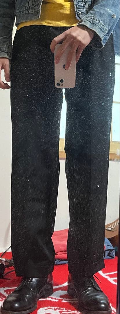 60s 50s ブラック レーヨン スラックス ロカビリー ヴィンテージ HBT