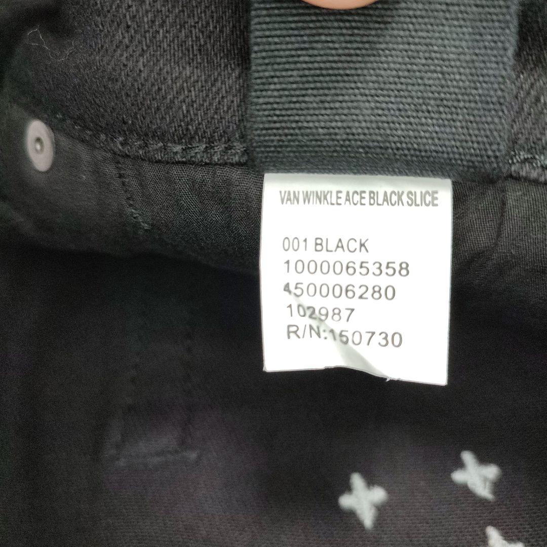 勝*山様 KSUBI size 34 スキニーデニムパンツ ブラック ストレッチ