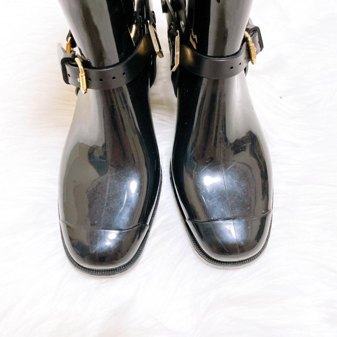 ✨極希少✨　JIMMY CHOO 　レインブーツ　ロング　ブラック長靴　38