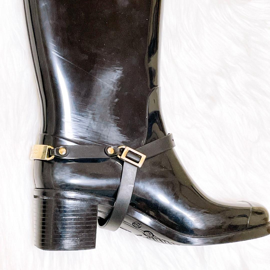 ✨極希少✨　JIMMY CHOO 　レインブーツ　ロング　ブラック長靴　38