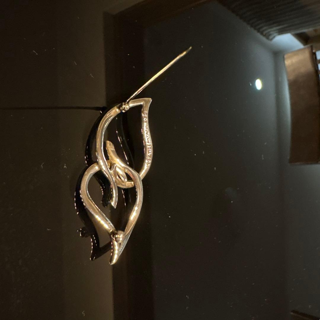 Tiffany broach ティファニーブローチ　ダブルリーフ
