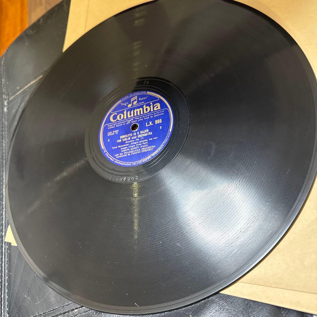 SP盤5枚JOSEFSZIGETI ブラームスviolinconcertOP77