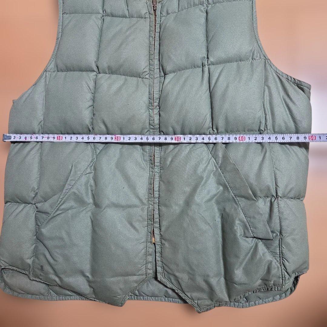 Eddie Bauer グリーン ダウンベスト　黒タグビンテージ