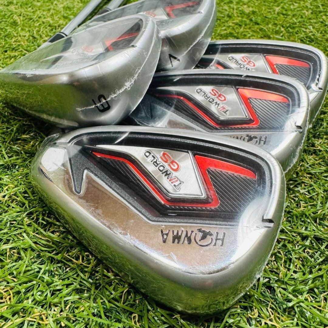 【新品】初心者推奨 ホンマ ツアーワールド GS メンズアイアンセット 5本 R
