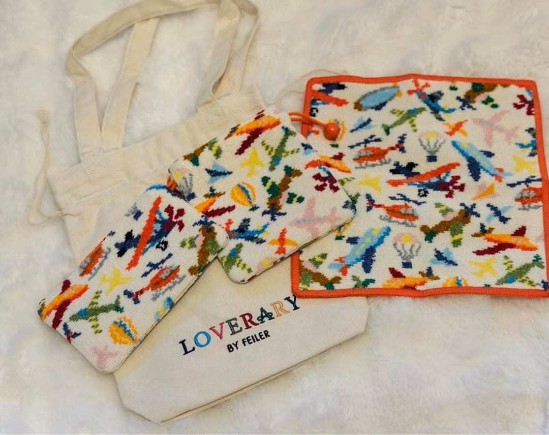 FEILER ブンブンヒコーキ　ハンカチセット