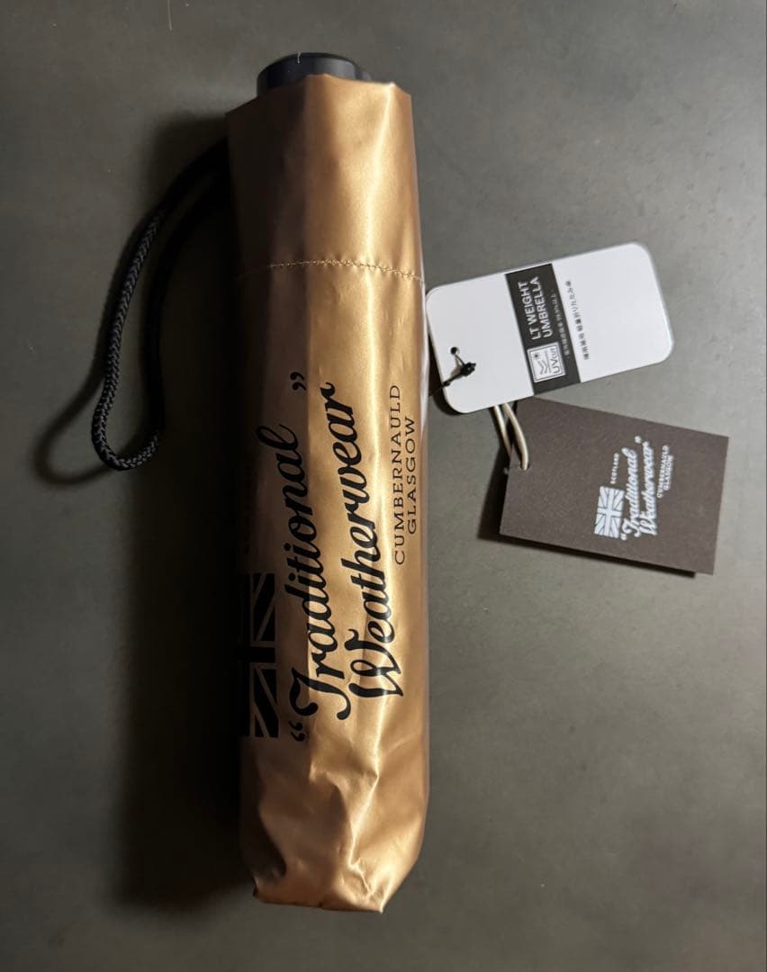 Traditional Weatherwear【軽量】折りたたみ傘　ゴールド