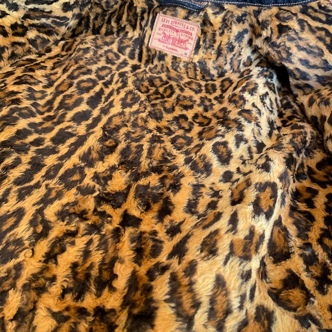 Y様　supreme × リーバイス　デニムジャケット　M　レオパード　米国製