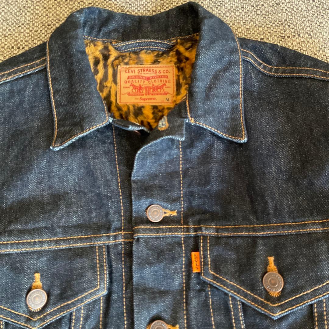 Y様　supreme × リーバイス　デニムジャケット　M　レオパード　米国製
