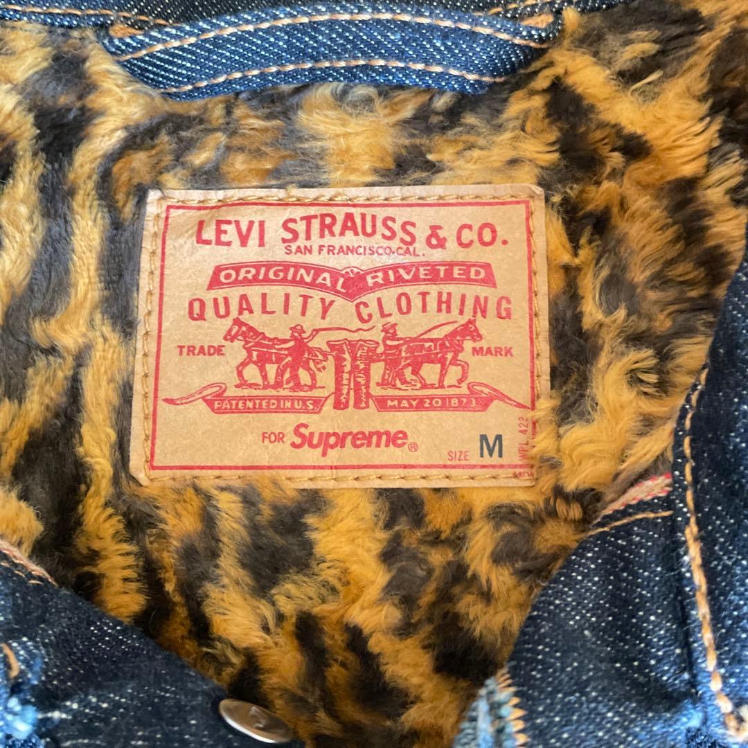 Y様　supreme × リーバイス　デニムジャケット　M　レオパード　米国製