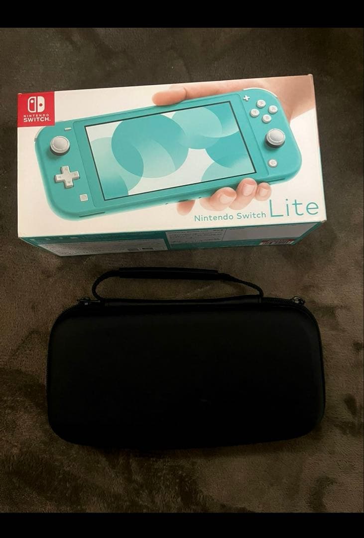 Nintendo Switch Lite本体　ケースジャンク品　ターコイズ
