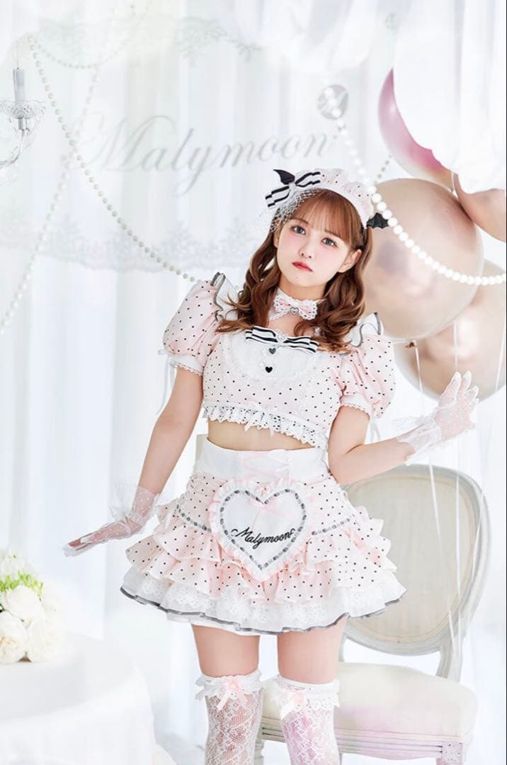 佐藤ノア着用 ベイビーフリルドットメイド