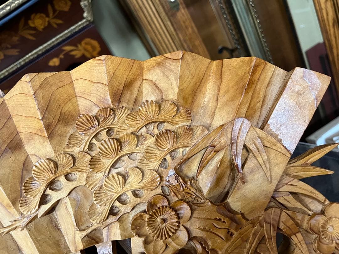 屋久杉　松竹梅の扇