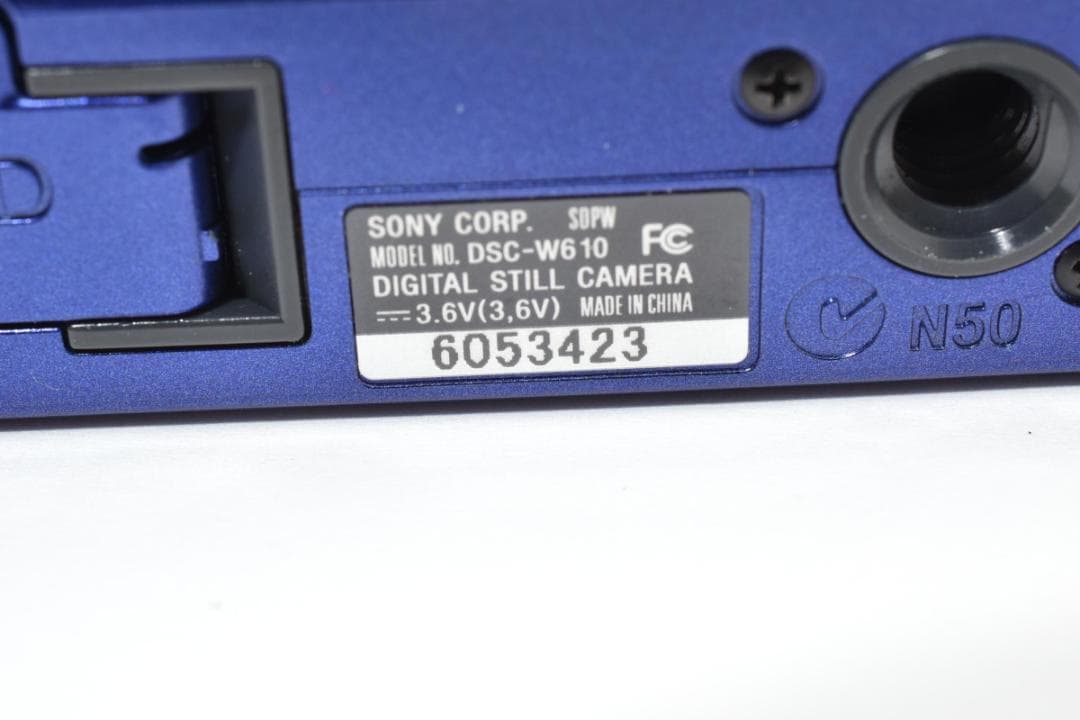 《 美品 》 ソニー　SONY Cyber-Shot DSC-W610 ブルー