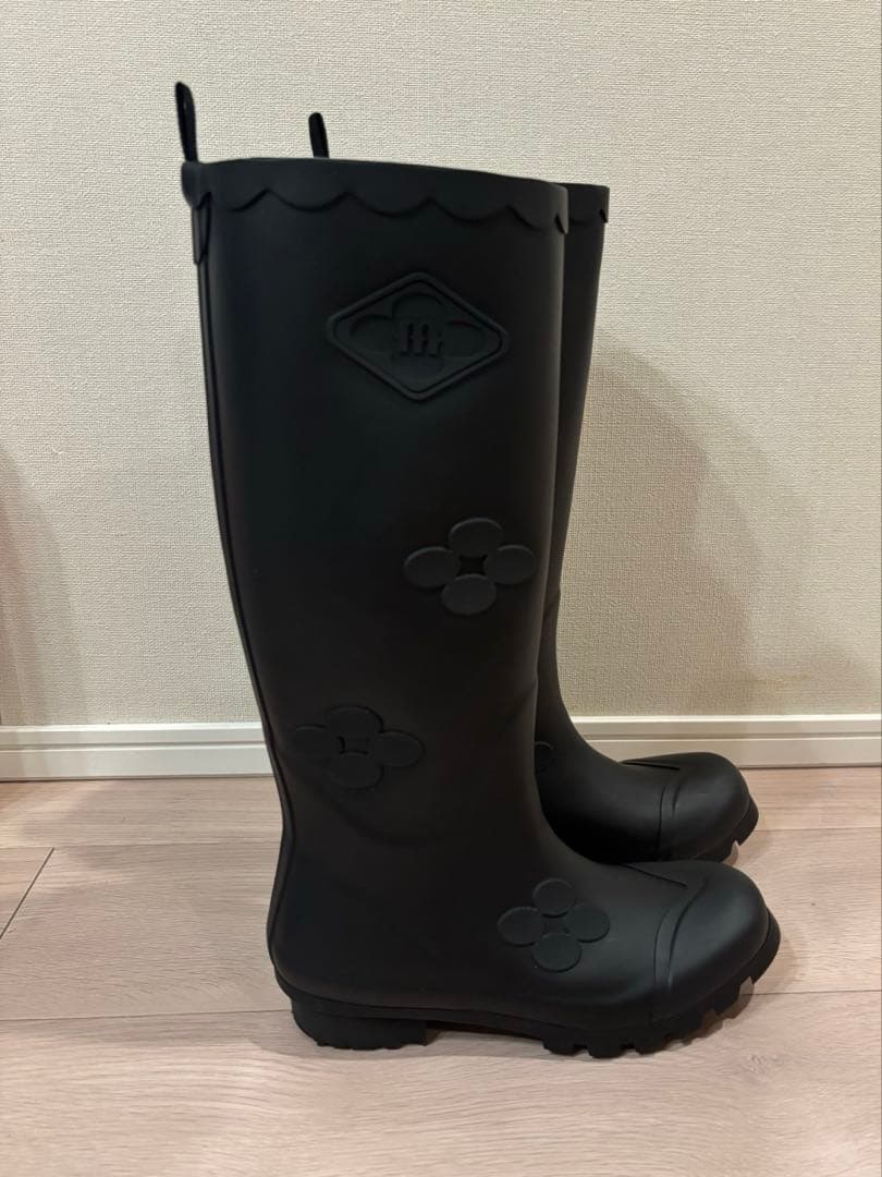 靴 X MINJUKIM FLORAL SHADOW BOOTS LONG