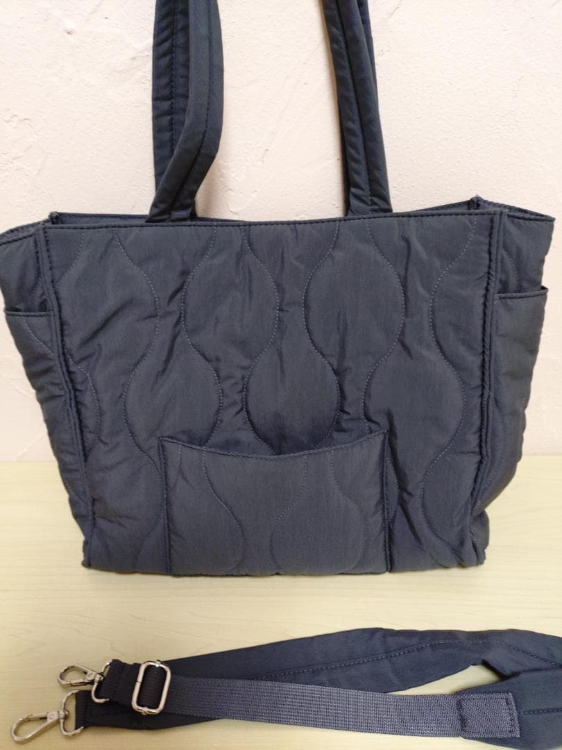 ニコアンド　2WAYキルトトートバッグ　てぃらさんコラボ