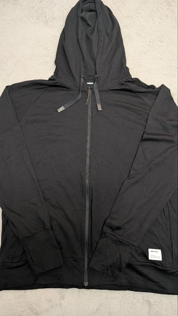 BRIEFING フルジップフーディ ブラック XL