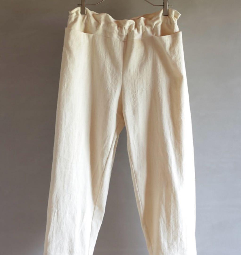 えみおわす　ダーツパンツ（カディデニム生成）