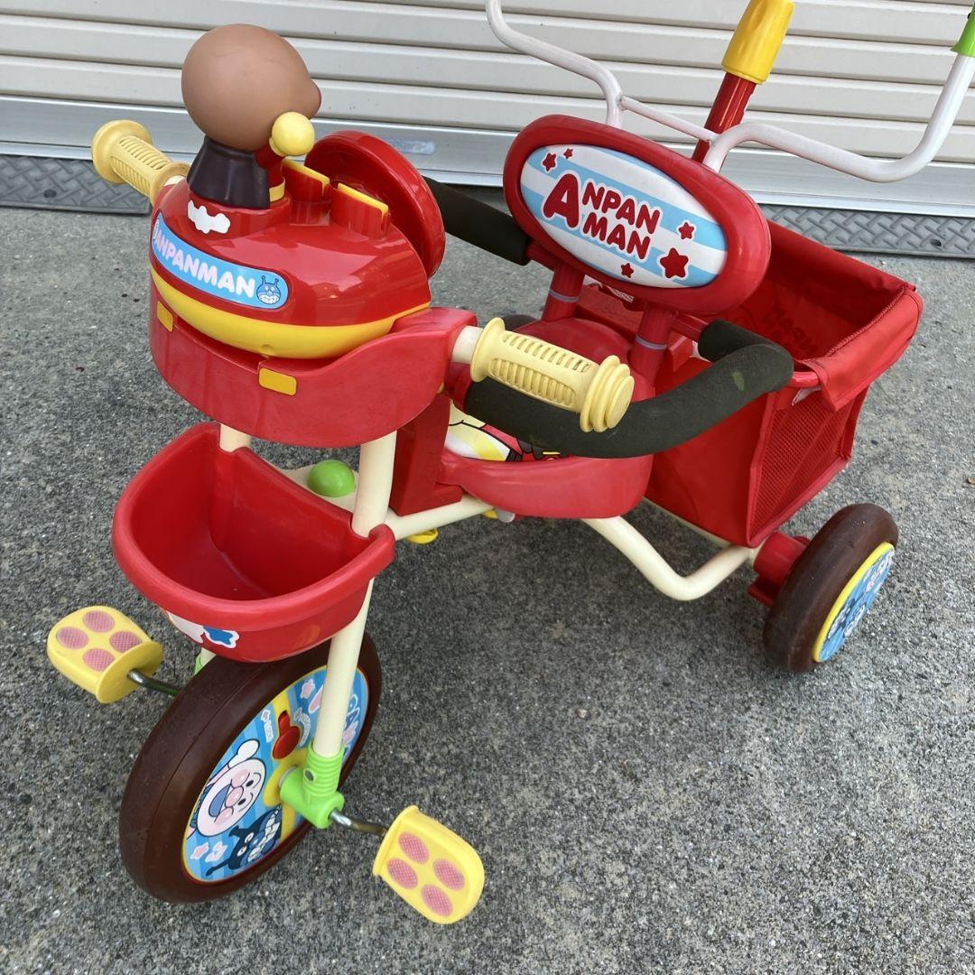 送料込み　アンパンマン三輪車　デラックスⅡ　DX2 レッド