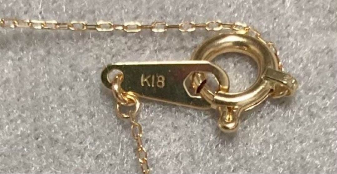 【未使用】K18 ダイヤモンド ネックレス 定価44,000円