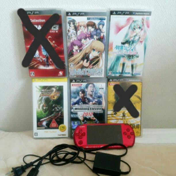 PSP3000 赤 & カセット