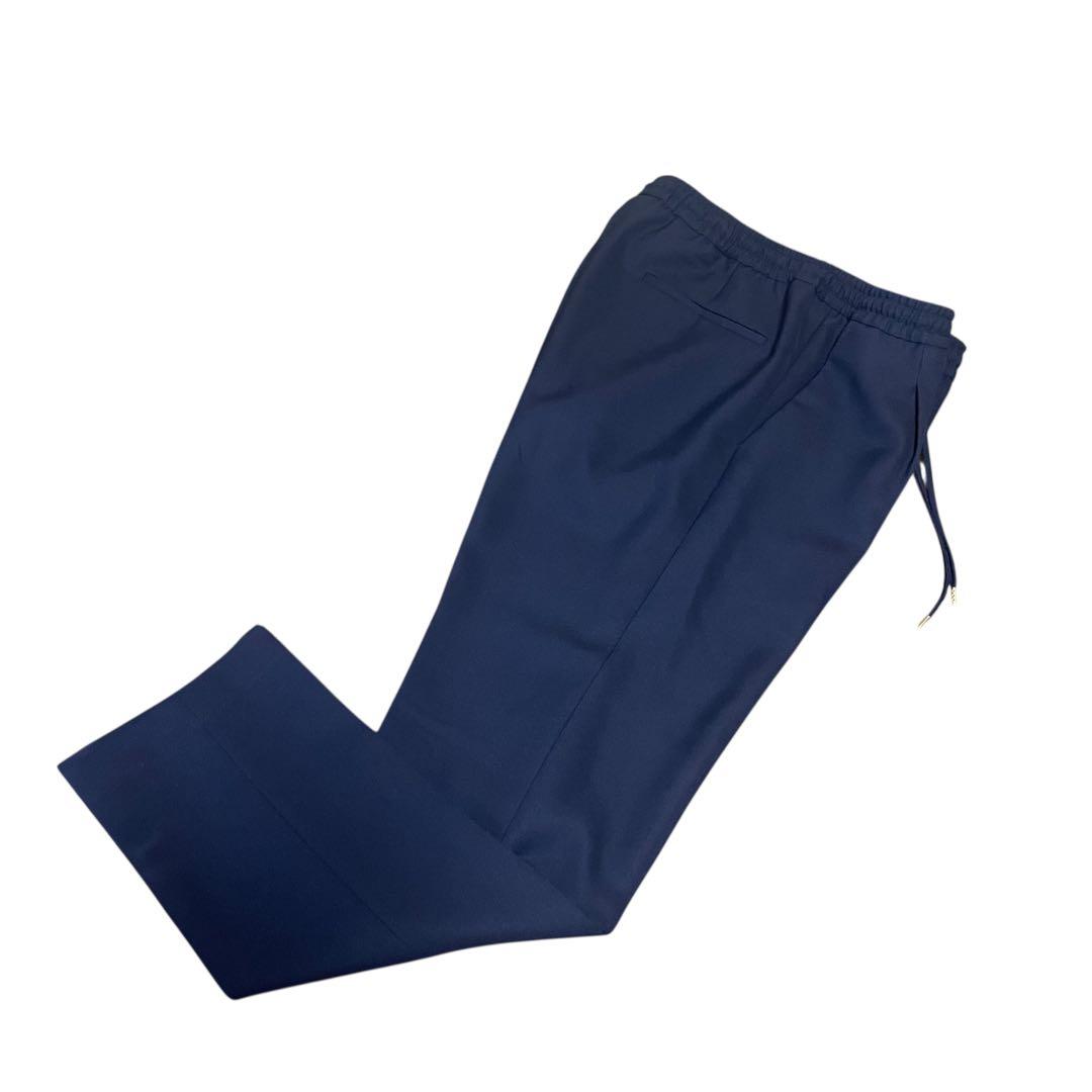 美品　BRIGLIA 1949 ブリリア　ウールスラックス　48 ネイビー