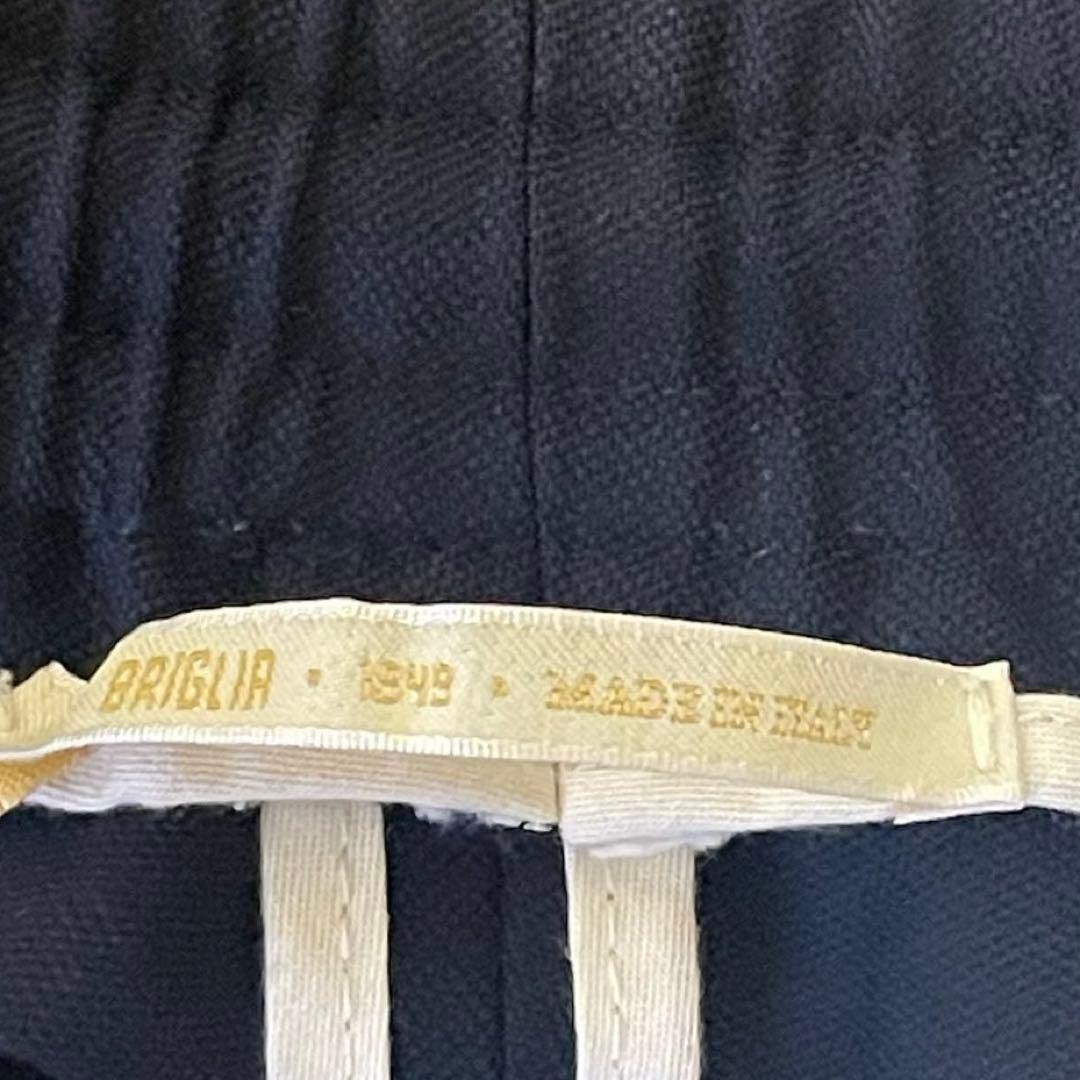 美品　BRIGLIA 1949 ブリリア　ウールスラックス　48 ネイビー