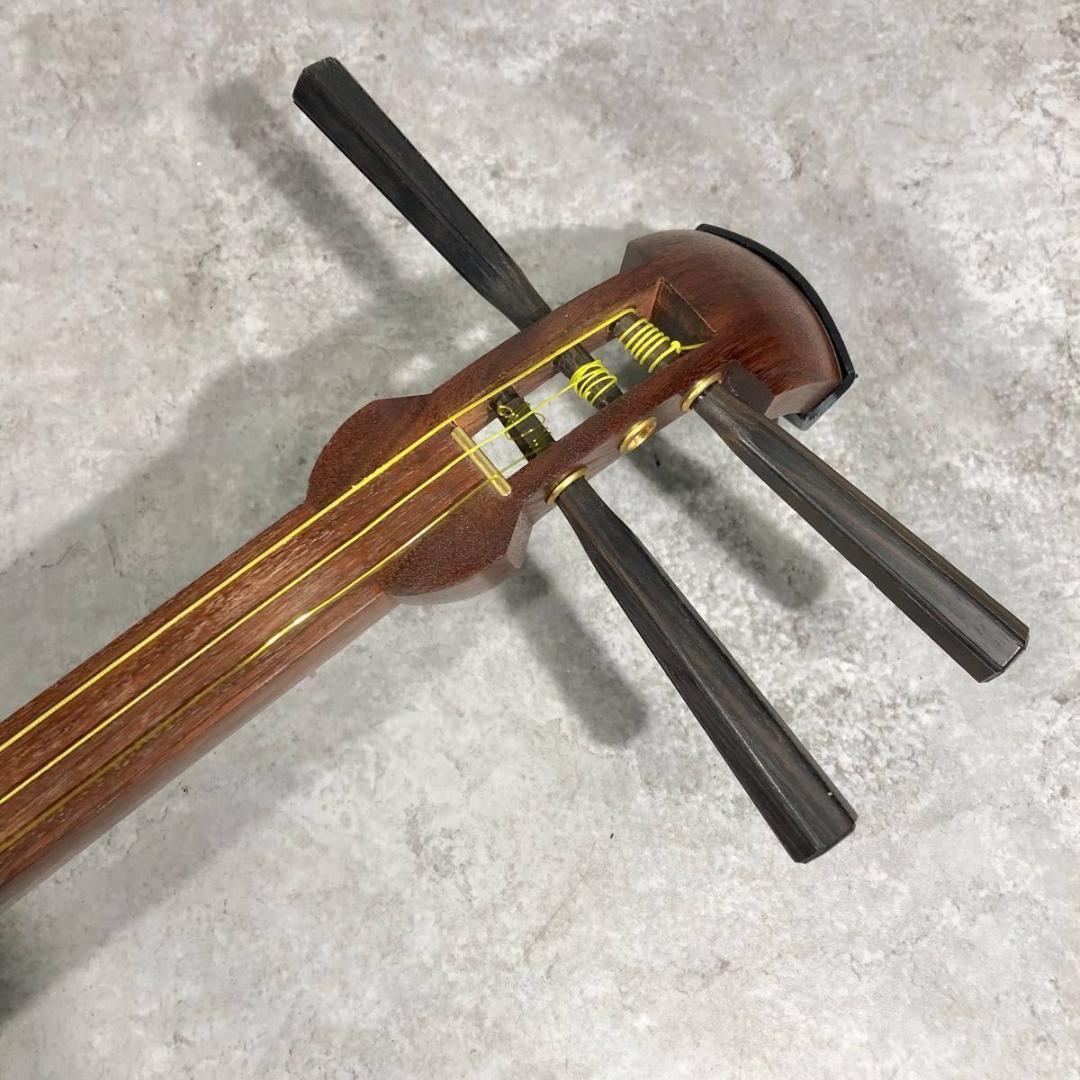 希少 三味線 犬皮 中棹 地唄 和楽器 地唄 三味線 常磐津 小唄 民謡