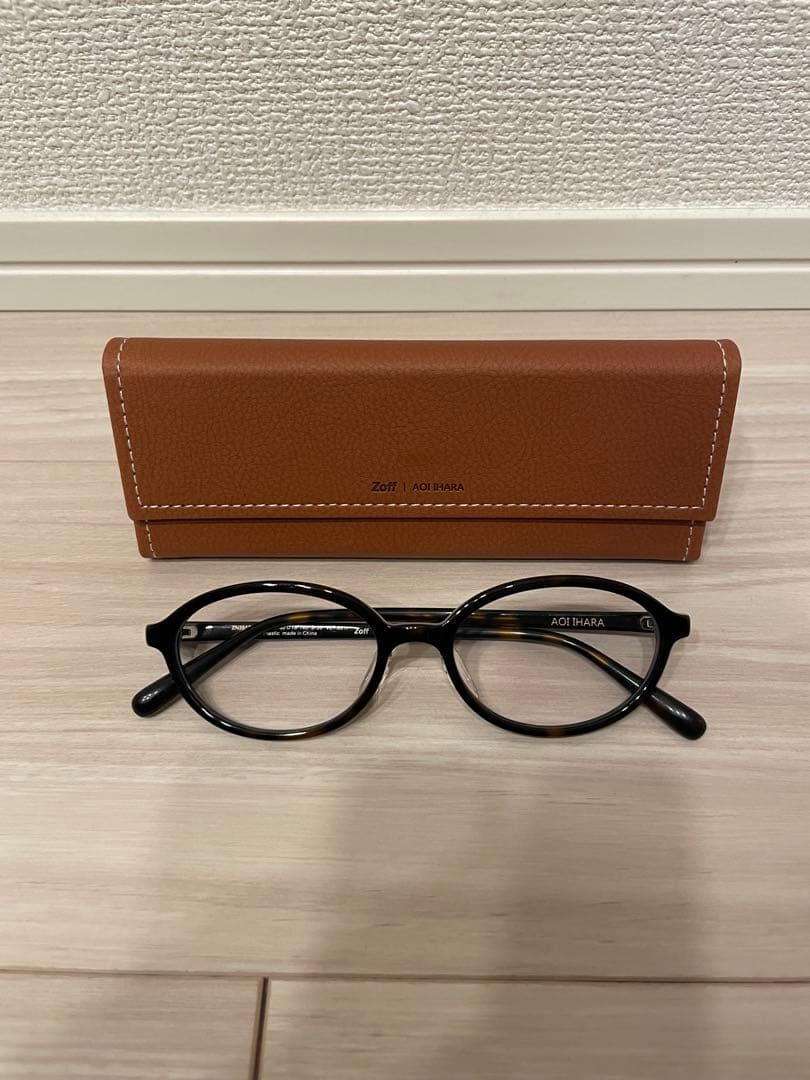 Zoff AOI HARA 伊原葵　コラボ　オーバルメガネ