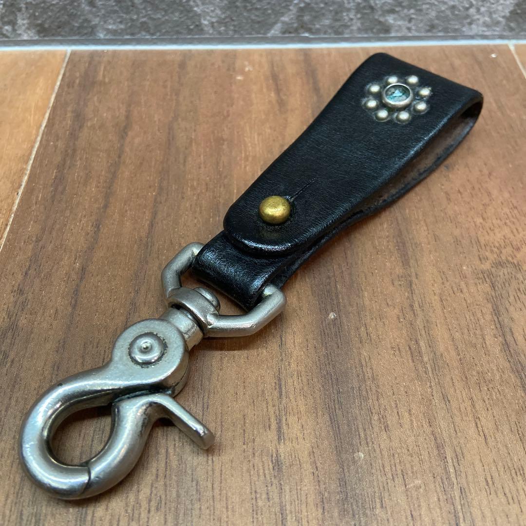 HTC レザーキーホルダー フラワースタッズ スタンダードカリフォルニア