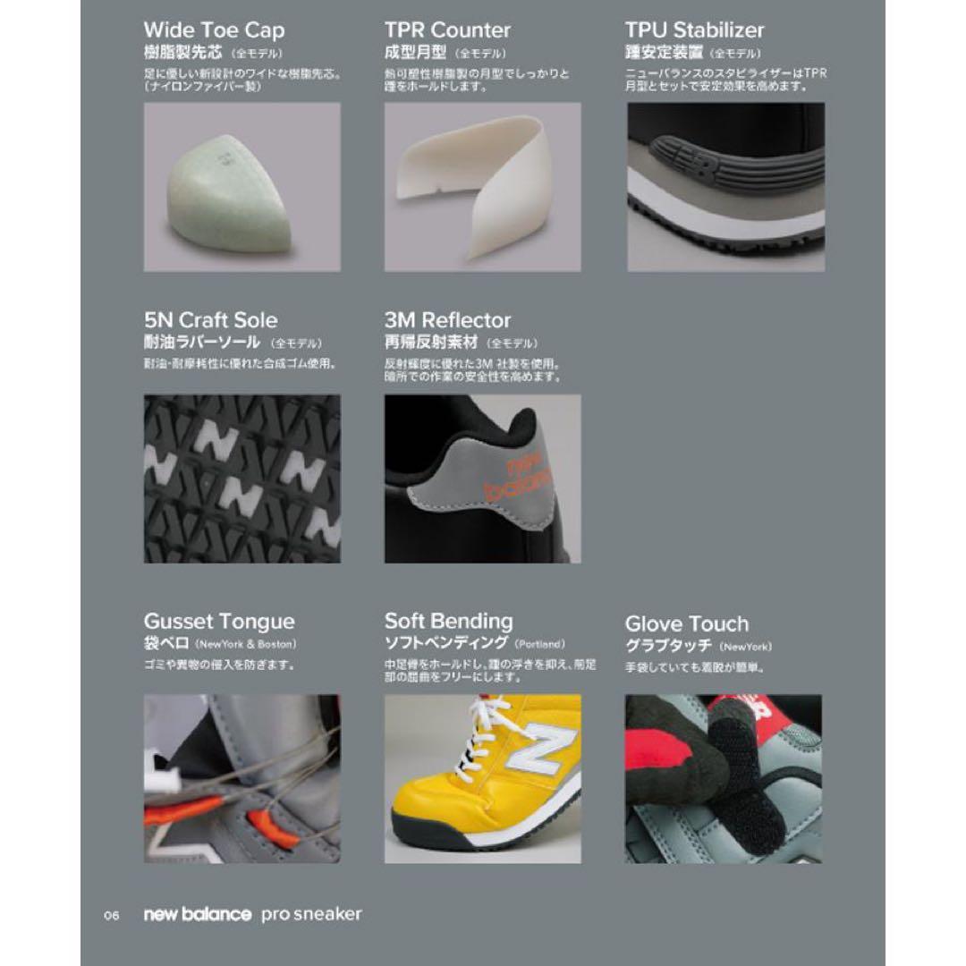 ニューバランス 安全靴 BS-218 ローカット BOA ブラック　28.0㎝