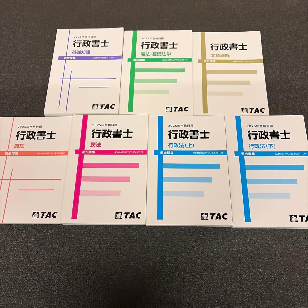 TAC2025年合格目標　過去問集　新品フルセット