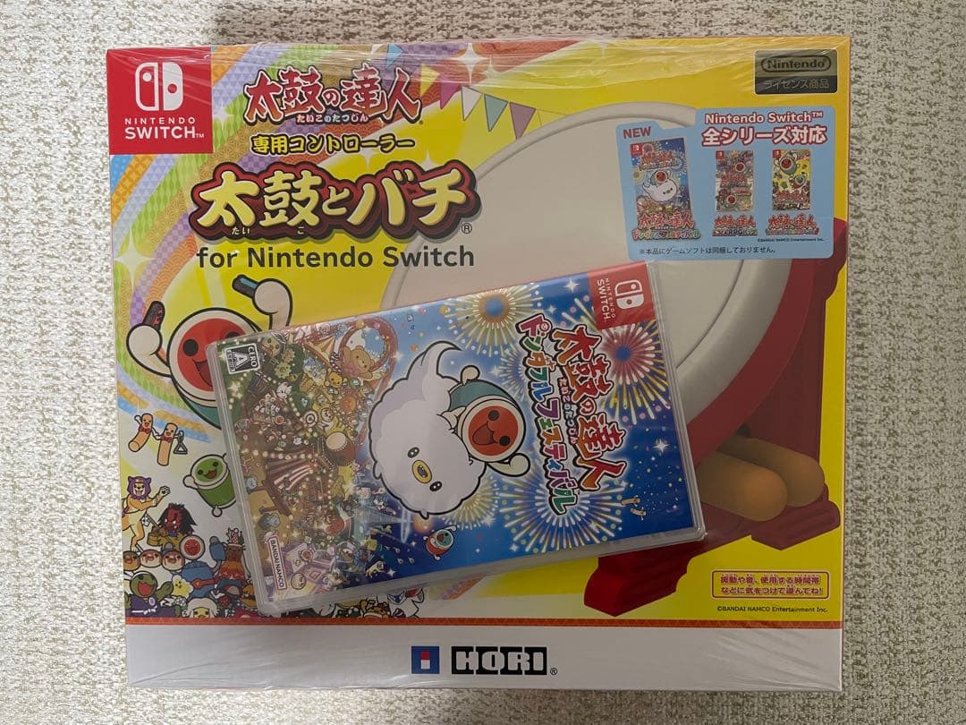 太鼓の達人 ドンダフルフェスティバル + 太鼓とバチ セット　未開封