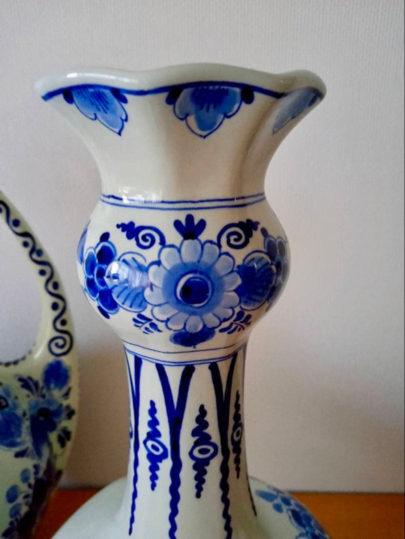 オランダ　デルフト 花瓶　ロイヤルデルフト 壺　アンティーク