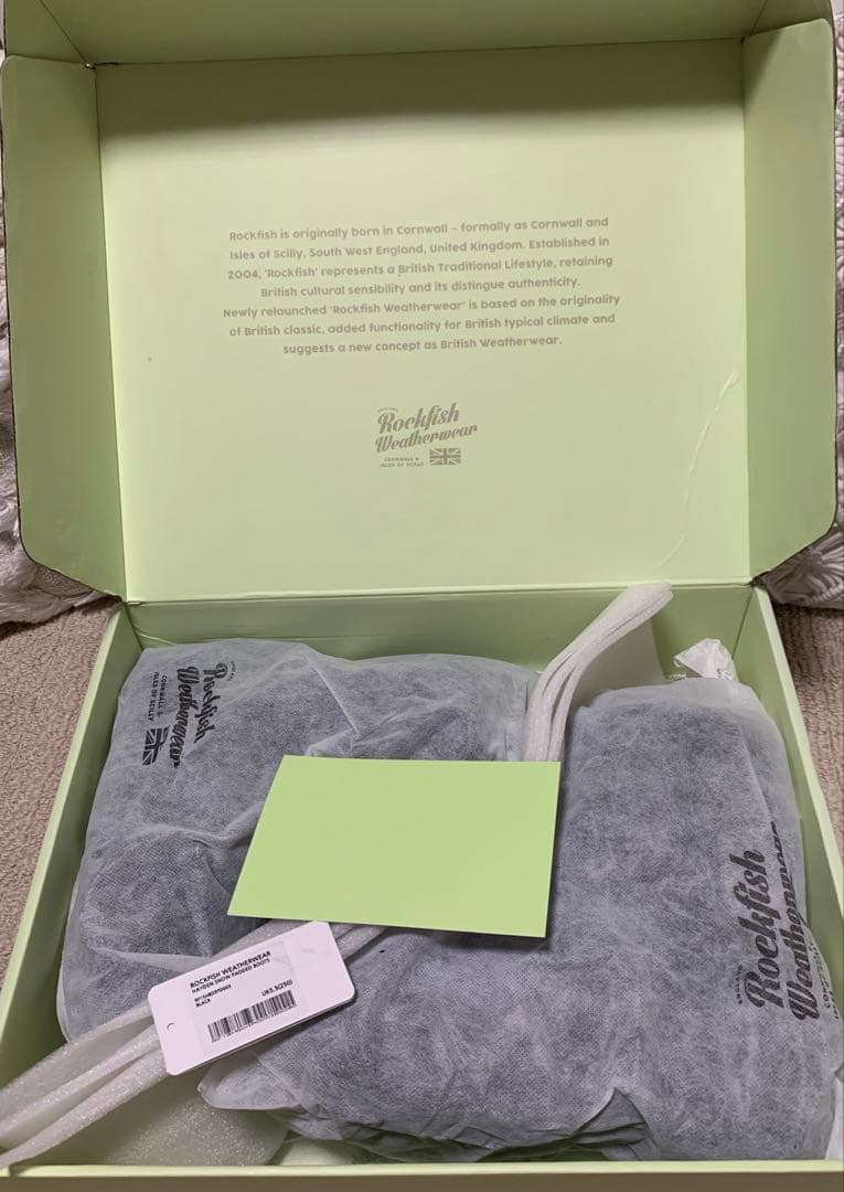 スノーブーツ　黒　ロックフィッシュヴェーザーウェア