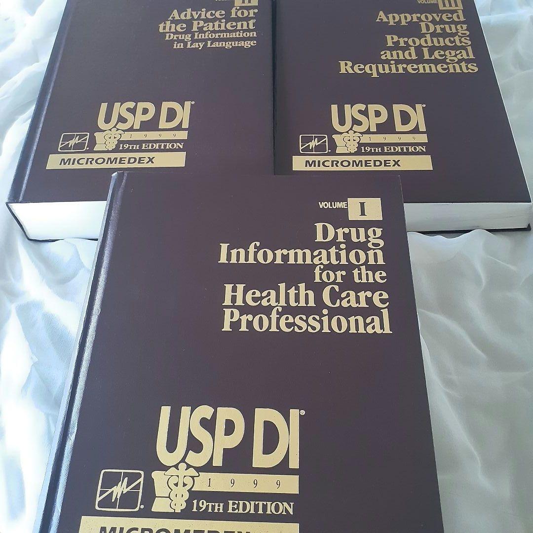 [入手困難]米国薬局方　USPDI　3冊セット