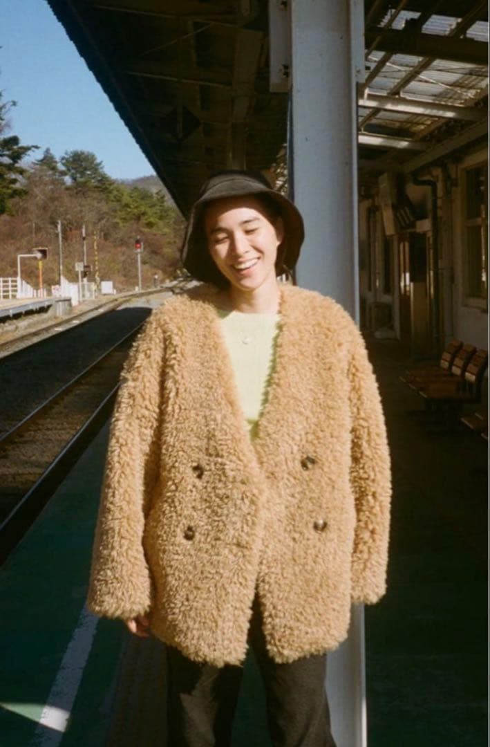 美品希少✨Sea Room Lynn TEDDY ファー ノーカラー ジャケット