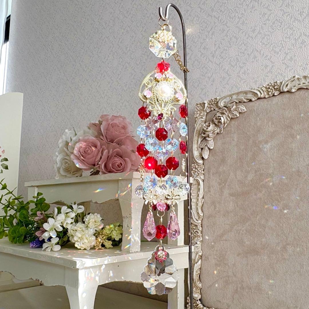 ライトシャム✩.*˚ SWAROVSKIサンキャッチャー