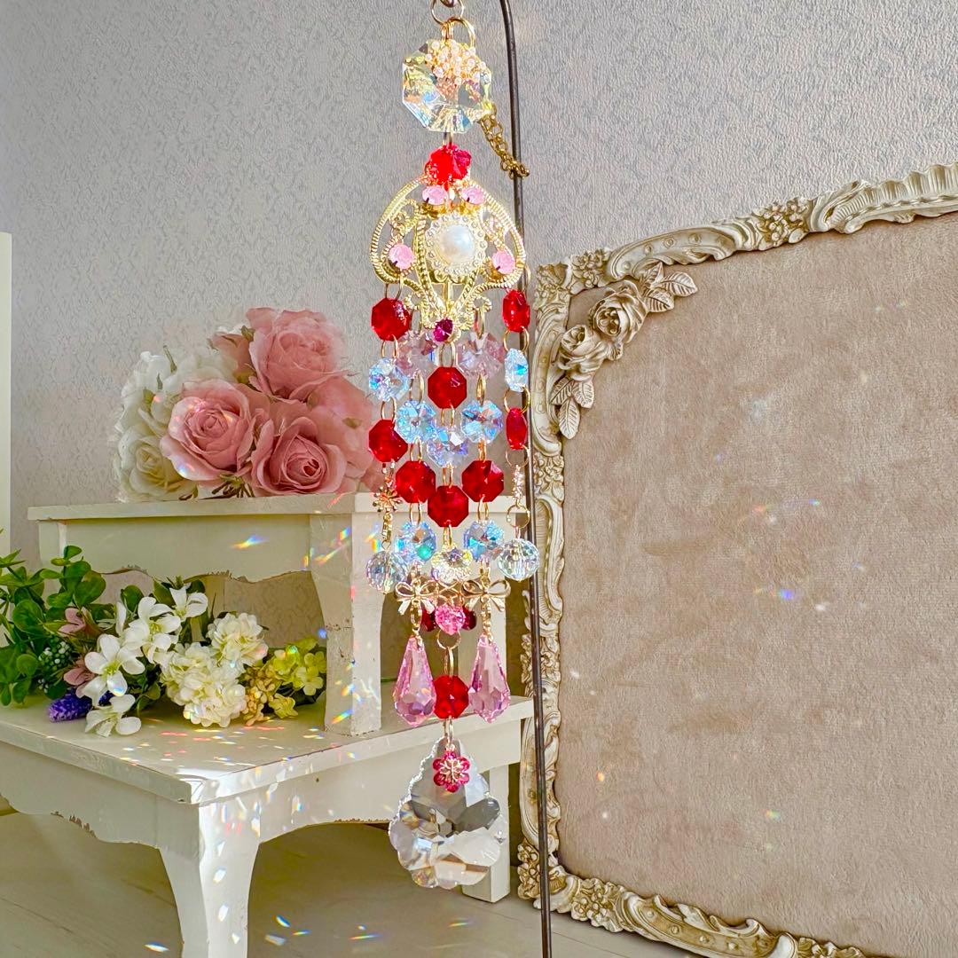 ライトシャム✩.*˚ SWAROVSKIサンキャッチャー