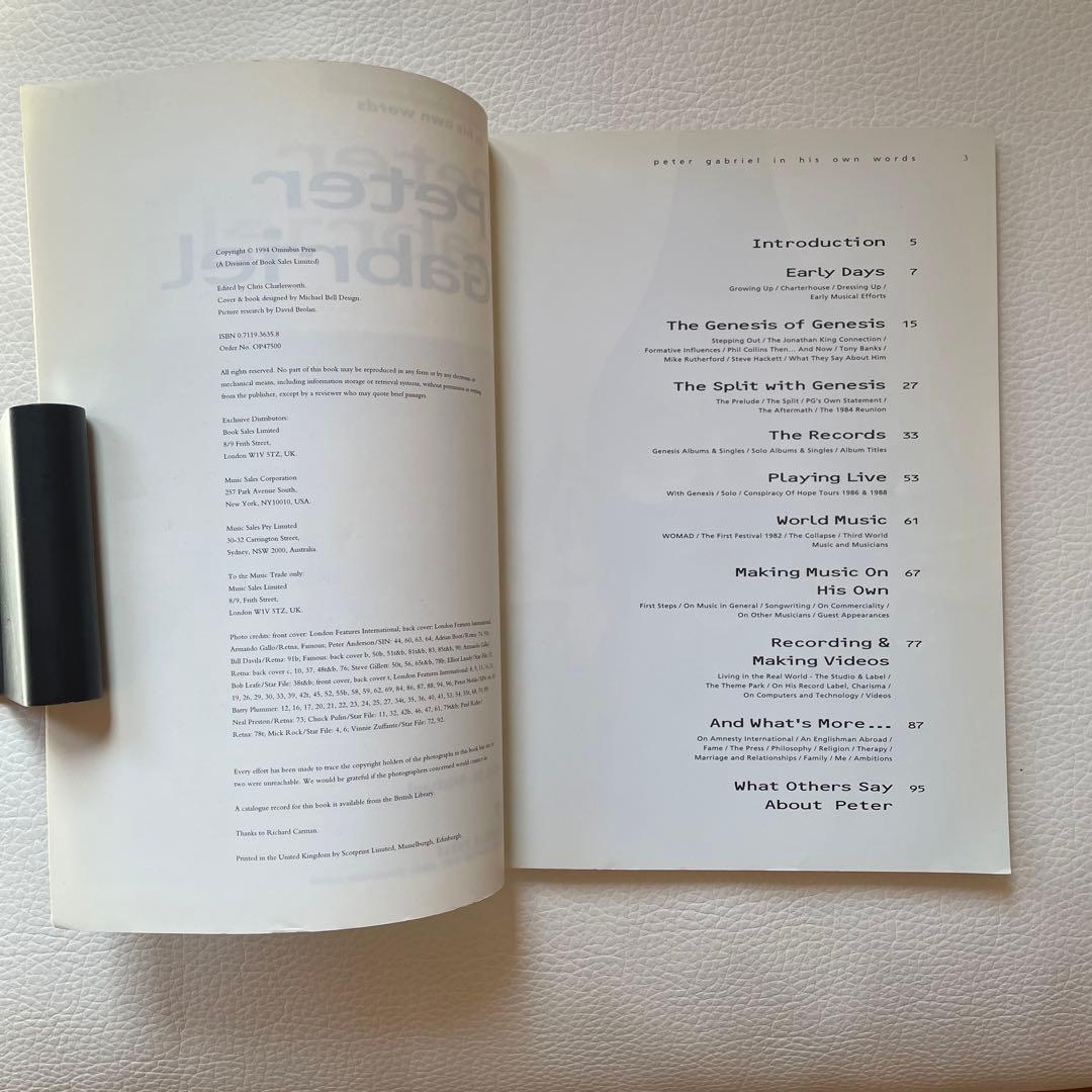 ピーター・ガブリエル | Peter Gabriel His Own Words