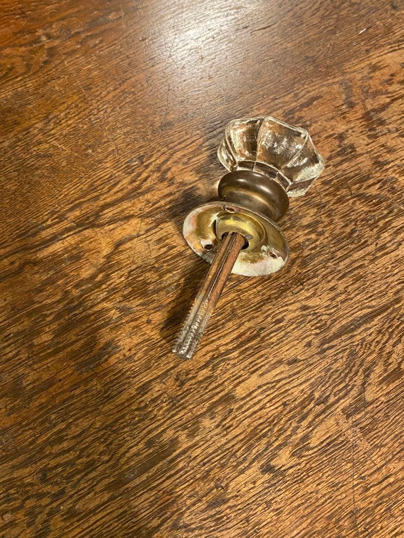 ガラス　ドアノブ　レトロ