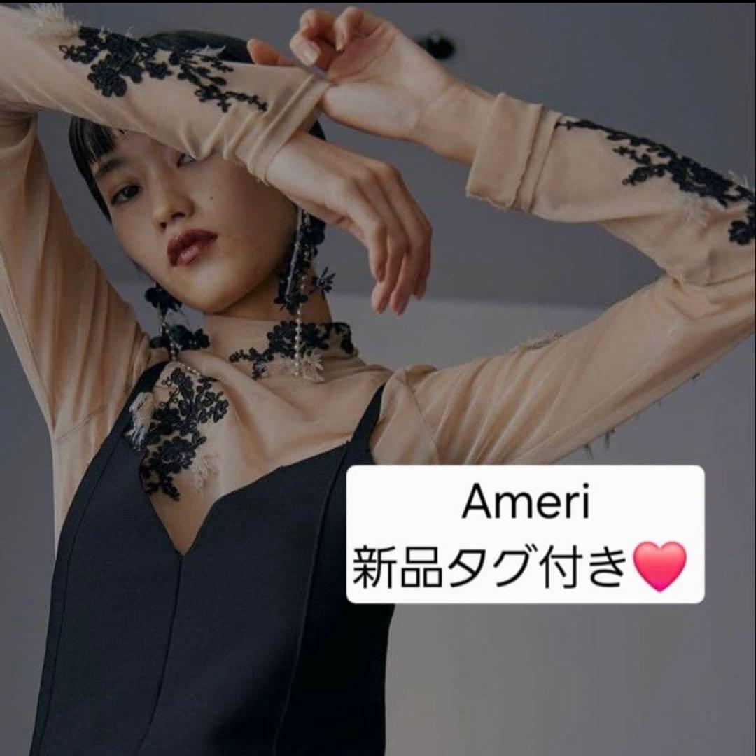 トップス AMERI VINTAGE UND FUR EMBROIDERY SKINTOP