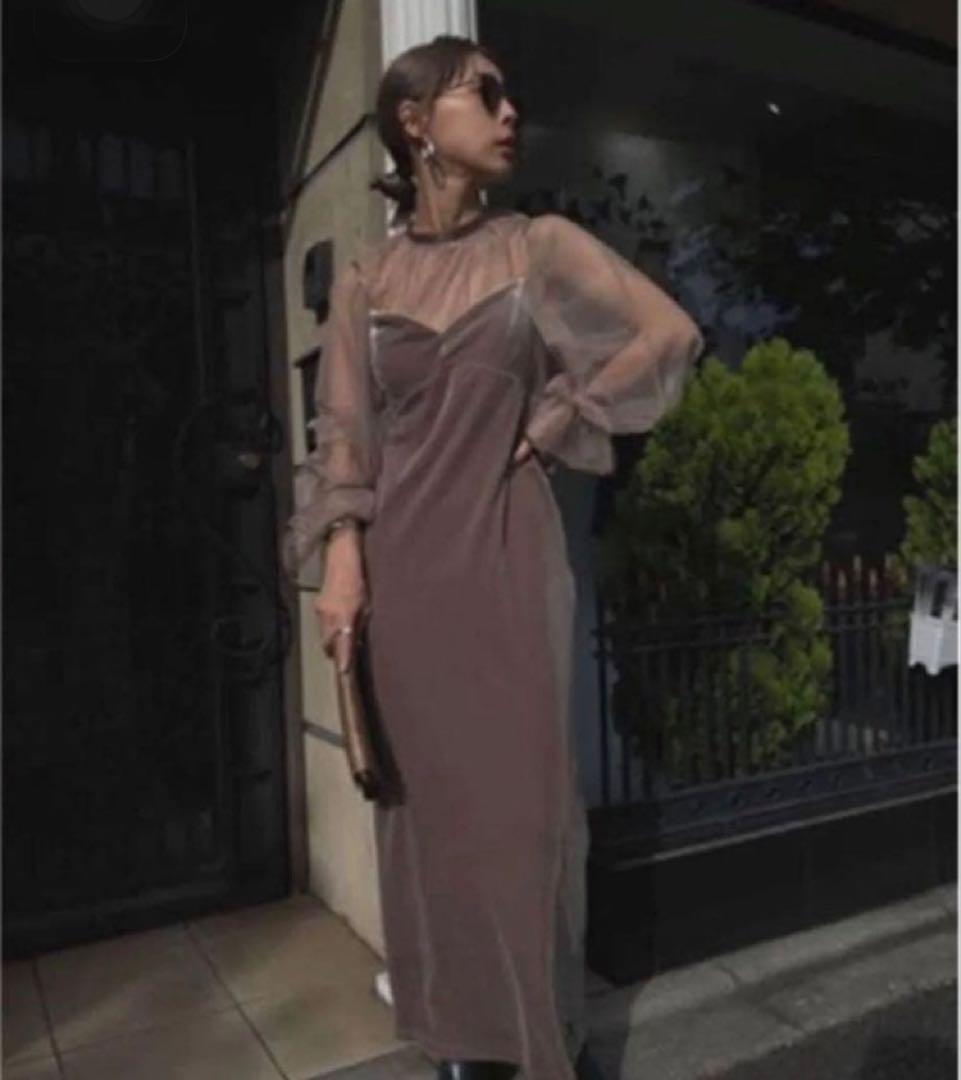 【Ameri VINTAGE】MANY WAY AIRY VEIL DRESS