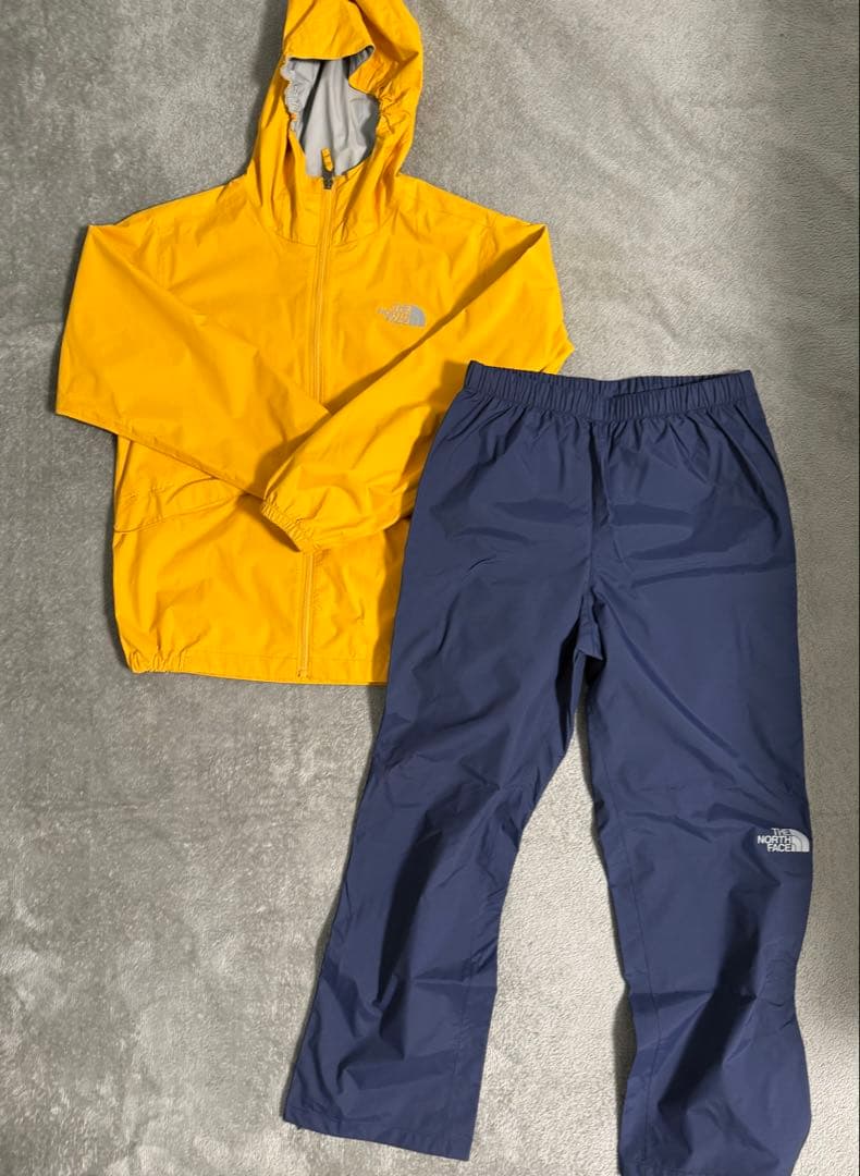 ノースフェイス　150 キッズ　レインウェアセット