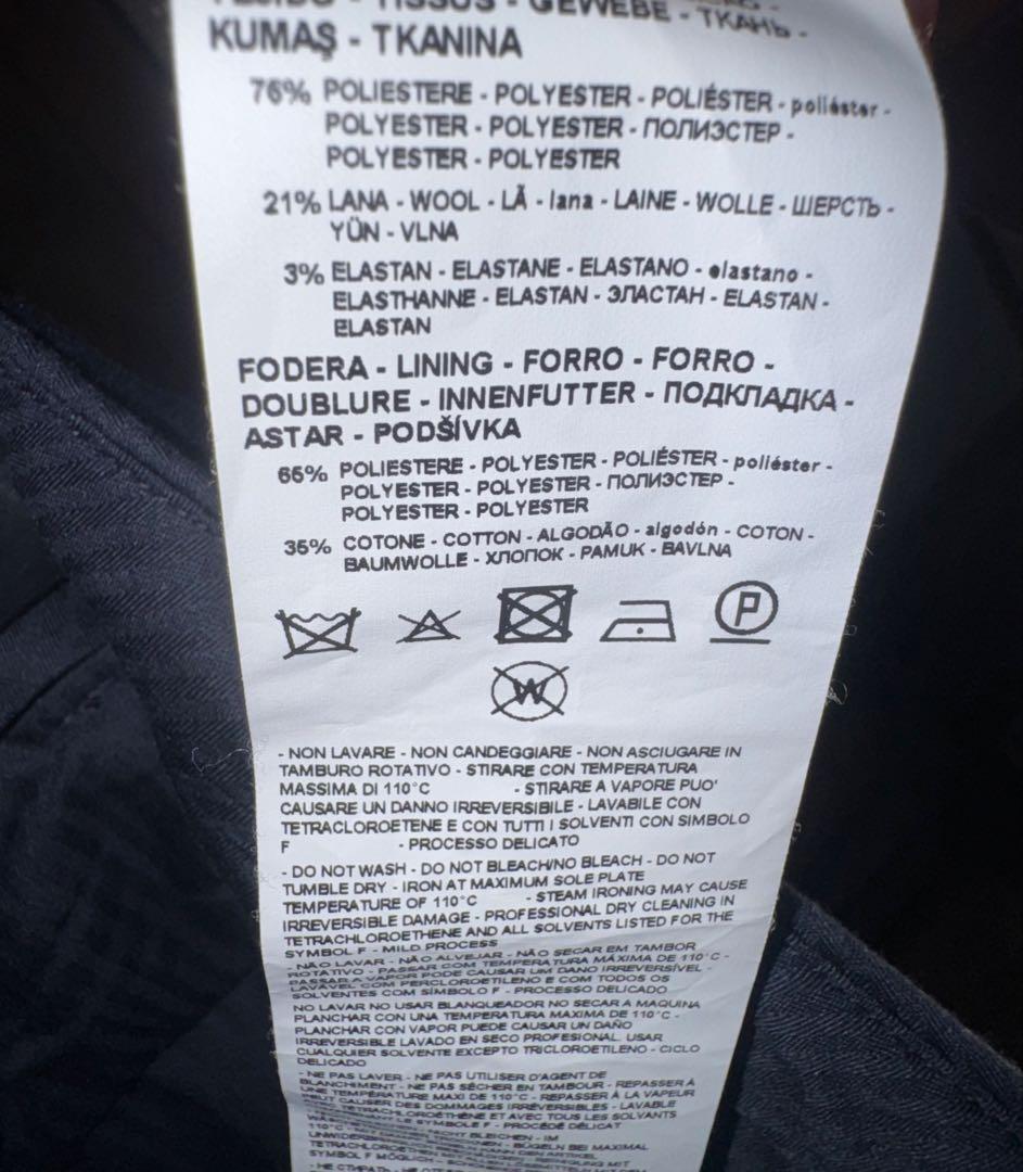 【エンポリオアルマーニ】新品定価73,000円ウール混ネイビースラックスL