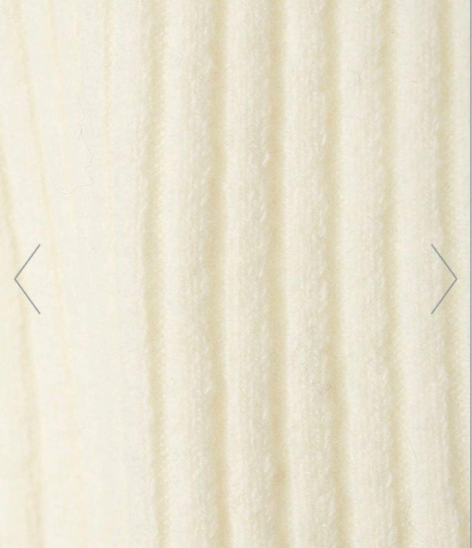 anuans オフショルナローニットワンピース アイボリー　S カシミア