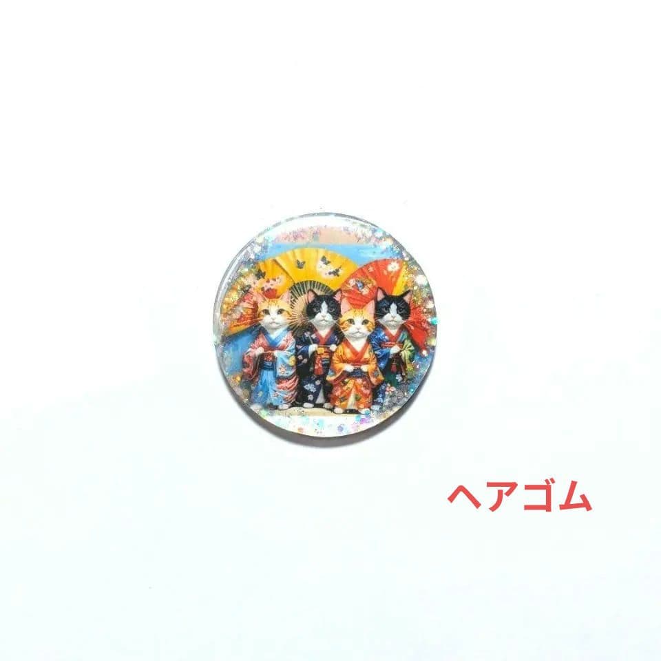☆レジン ヘアゴム ブローチ☆♡No.912♡