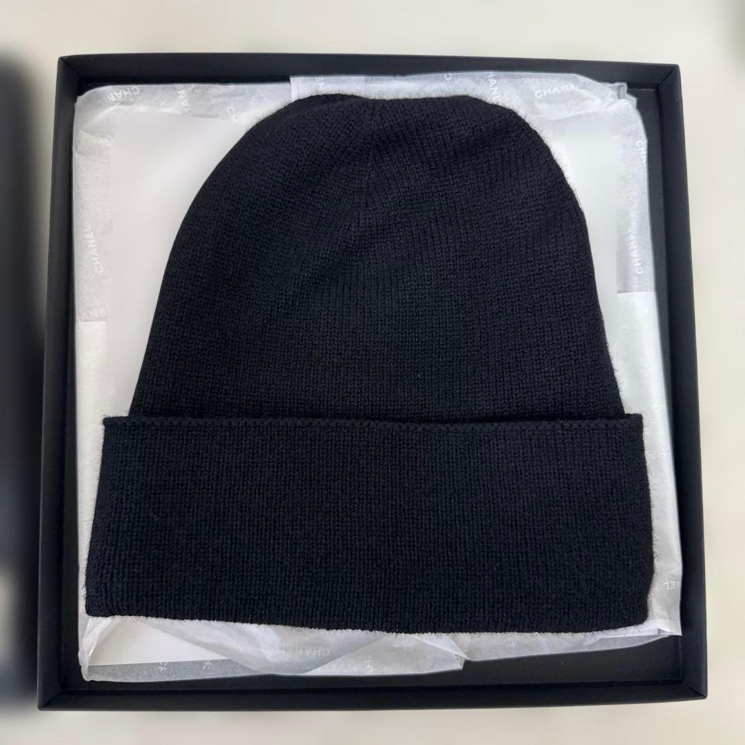 CHANEL♡カシミヤ♡ニット帽♡ブラック♡