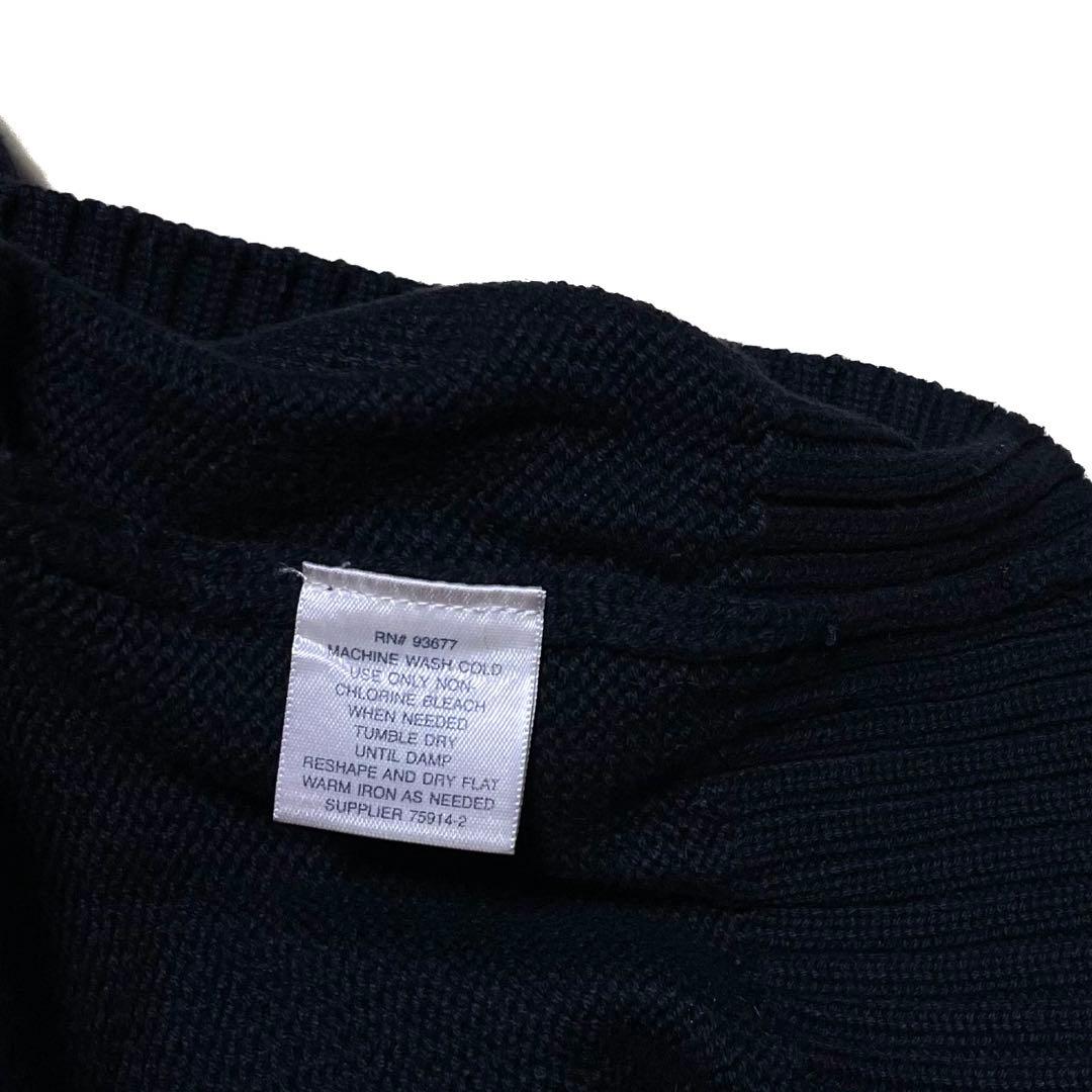 ST. JOHN'S BAY コットンニット ブラック 無地