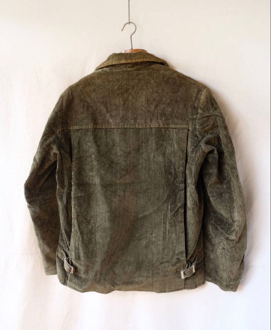 50's フランス ヴィンテージ Elson太畝コーデュロイ　刺繍タグ